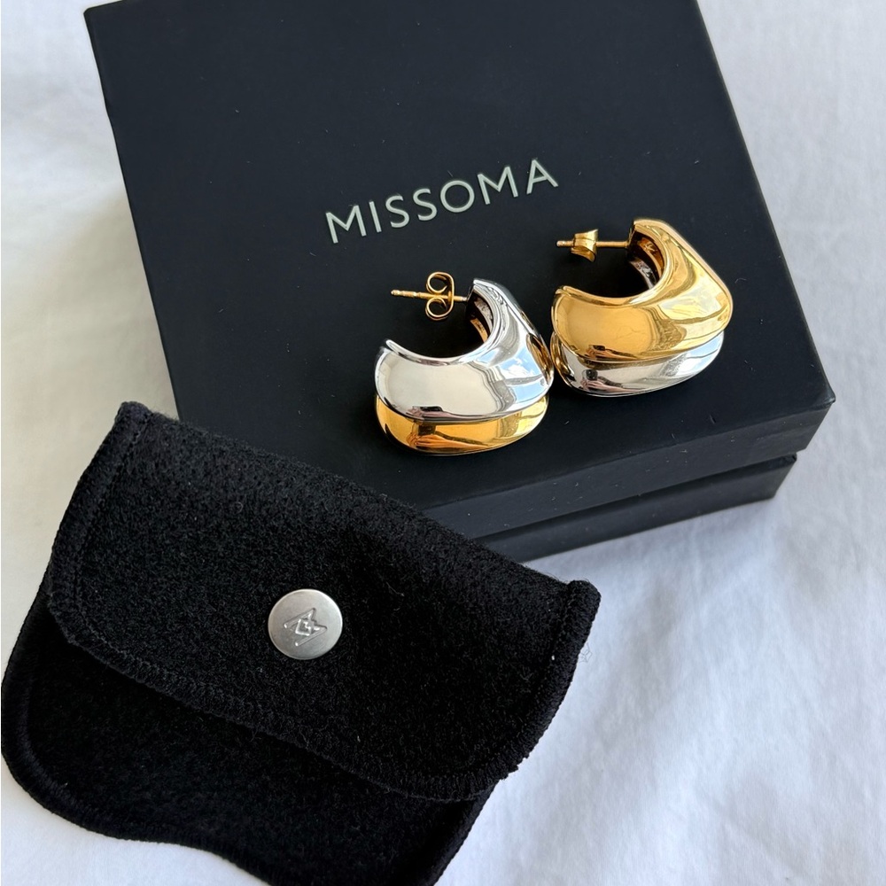 Missoma Gold and Silver Statement Earrings